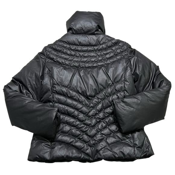 Vintage Y2K GUESS Down Filled Puffer Black Jacket - size L - Picture 4 of 9